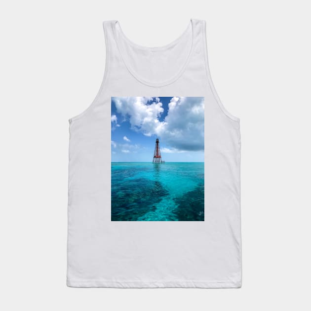 Sombrero Reef Lighthouse Tank Top by cbernstein